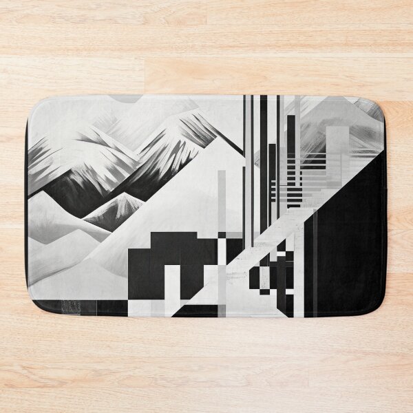 Artikelvorschau, Entdecken Sie "Simplistic & Minimalistic Snowy Winter Alps" mit Bauhaus-Flair entworfen und verkauft von ArtificialGenes.