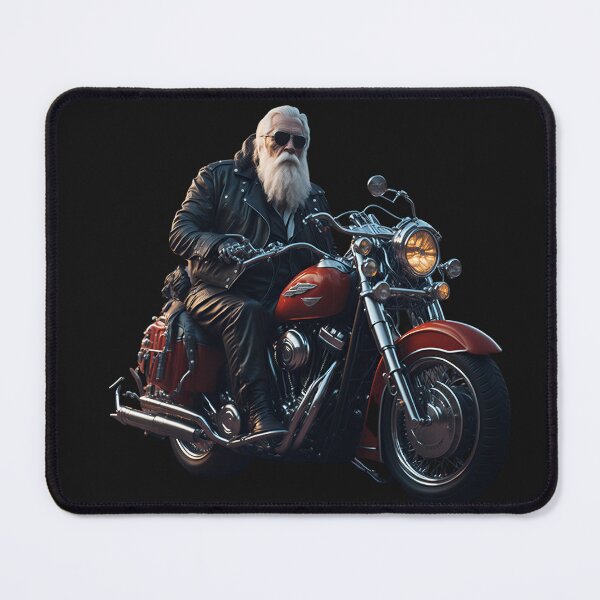 Item preview, Wild rider with leather jacket in classic motorcycle free on the road designed and sold by Carlos Gudino.