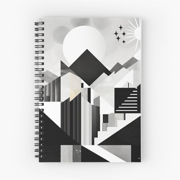 Item preview, Explore "Simplistic & Minimalistic Snowy Winter Alps" with Bauhaus Flair designed and sold by ArtificialGenes.