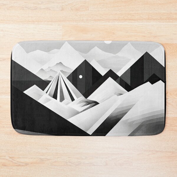 Artikelvorschau, Entdecken Sie "Simplistic & Minimalistic Snowy Winter Alps" mit Bauhaus-Flair entworfen und verkauft von ArtificialGenes.