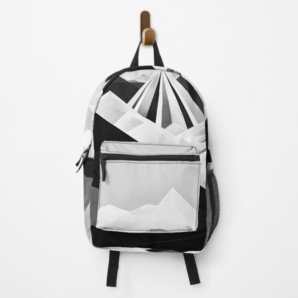 Item preview, Explore "Simplistic & Minimalistic Snowy Winter Alps" with Bauhaus Flair designed and sold by ArtificialGenes.