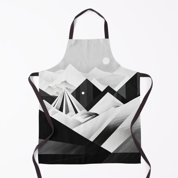 Item preview, Explore "Simplistic & Minimalistic Snowy Winter Alps" with Bauhaus Flair designed and sold by ArtificialGenes.