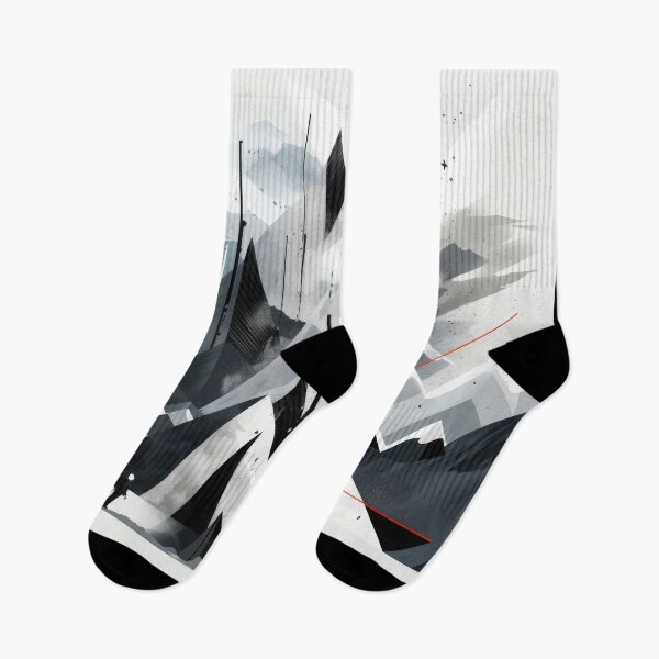 Artikelvorschau, Entdecken Sie "Simplistic & Minimalistic Snowy Winter Alps" mit Bauhaus-Flair entworfen und verkauft von ArtificialGenes.