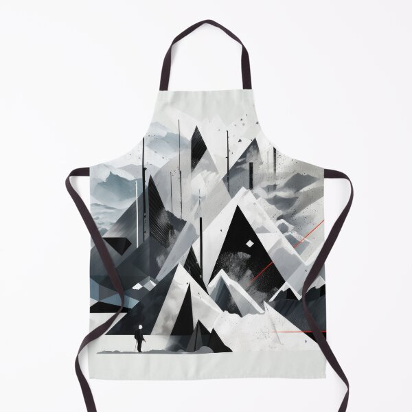 Artikelvorschau, Entdecken Sie "Simplistic & Minimalistic Snowy Winter Alps" mit Bauhaus-Flair entworfen und verkauft von ArtificialGenes.