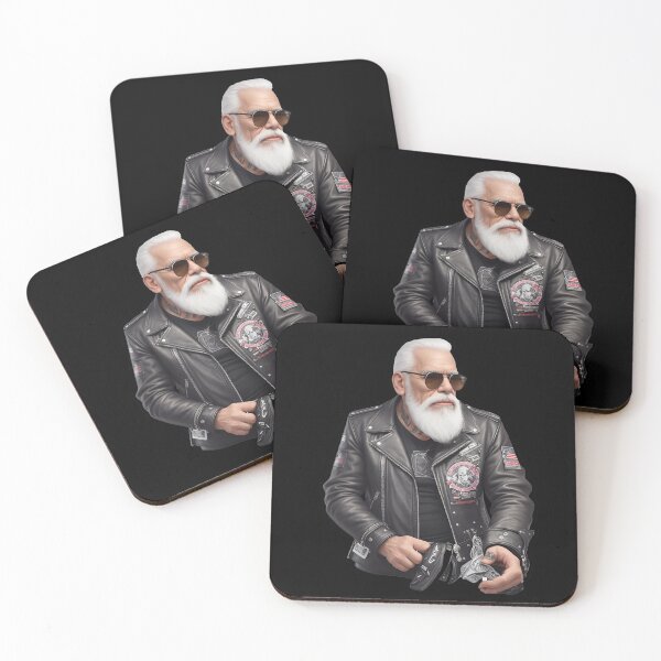 Item preview, Wild old rider with black leather jacket designed and sold by Carlos Gudino.