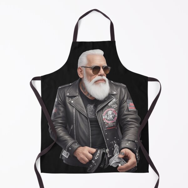Item preview, Wild old rider with black leather jacket designed and sold by Carlos Gudino.