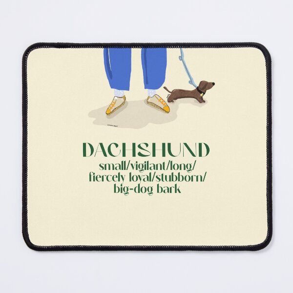 Item preview, Dachshund Sausage Dog Wiener Doxie Funny Characters Smooth designed and sold by Makeartwhynot.
