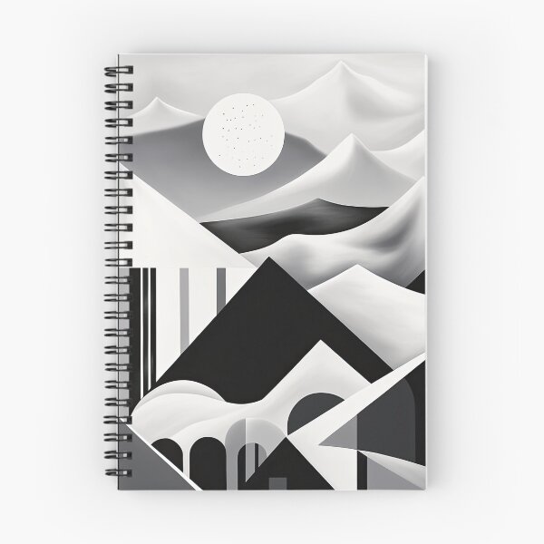 Item preview, Explore "Simplistic & Minimalistic Snowy Winter Alps" with Bauhaus Flair designed and sold by ArtificialGenes.
