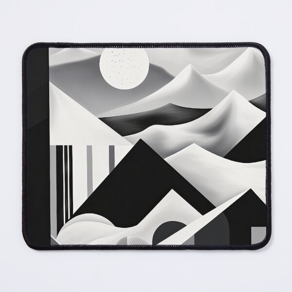 Item preview, Explore "Simplistic & Minimalistic Snowy Winter Alps" with Bauhaus Flair designed and sold by ArtificialGenes.