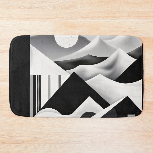 Artikelvorschau, Entdecken Sie "Simplistic & Minimalistic Snowy Winter Alps" mit Bauhaus-Flair entworfen und verkauft von ArtificialGenes.
