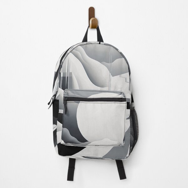 Item preview, Explore "Simplistic & Minimalistic Snowy Winter Alps" with Bauhaus Flair designed and sold by ArtificialGenes.