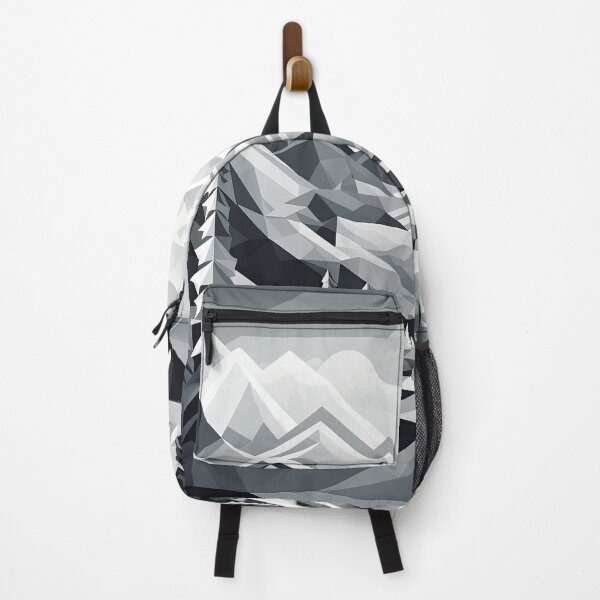 Item preview, Explore "Simplistic & Minimalistic Snowy Winter Alps" with Bauhaus Flair designed and sold by ArtificialGenes.