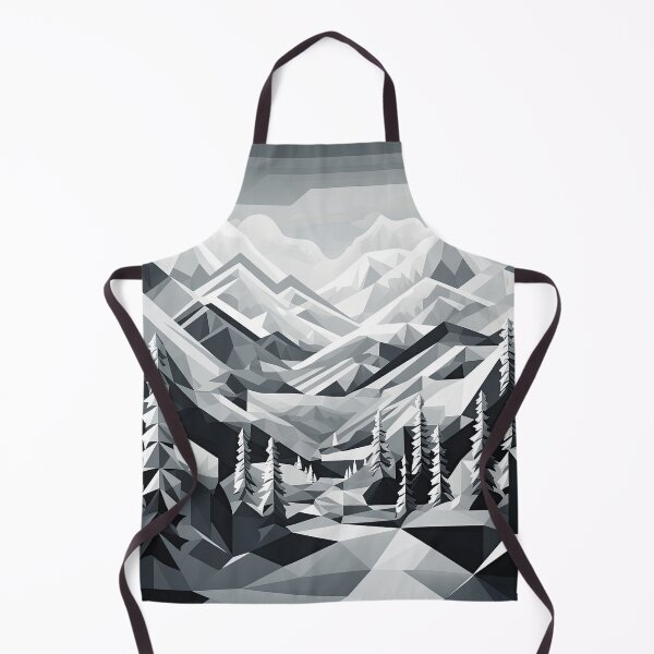 Artikelvorschau, Entdecken Sie "Simplistic & Minimalistic Snowy Winter Alps" mit Bauhaus-Flair entworfen und verkauft von ArtificialGenes.