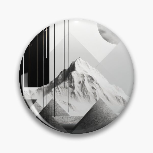 Artikelvorschau, Entdecken Sie "Simplistic & Minimalistic Snowy Winter Alps" mit Bauhaus-Flair entworfen und verkauft von ArtificialGenes.