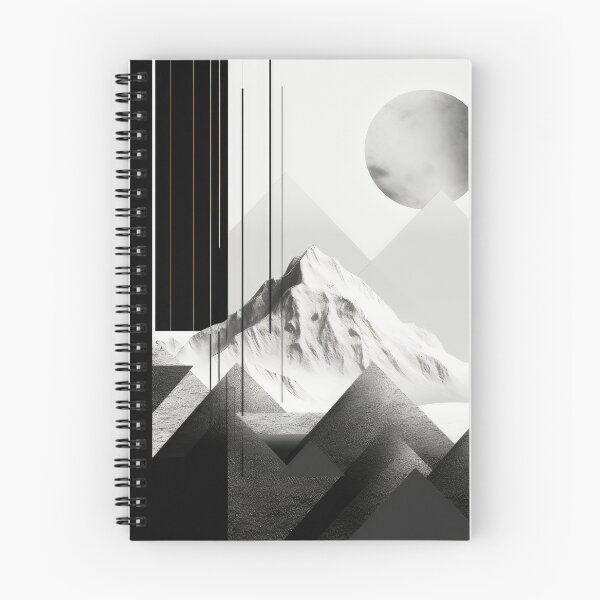Item preview, Explore "Simplistic & Minimalistic Snowy Winter Alps" with Bauhaus Flair designed and sold by ArtificialGenes.