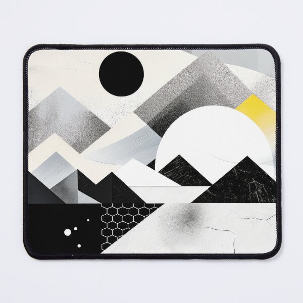Item preview, Explore "Simplistic & Minimalistic Snowy Winter Alps" with Bauhaus Flair designed and sold by ArtificialGenes.