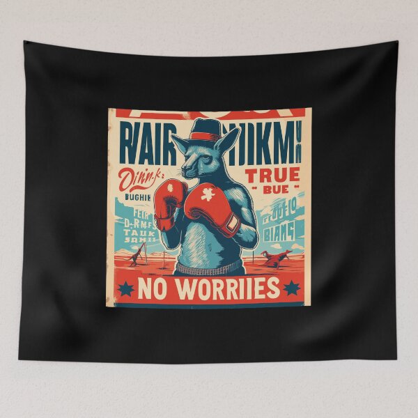 Item preview, (FAIR DINKUM) NO WORRIES TRUE BLUE ROO designed and sold by Takin-Thepiss.