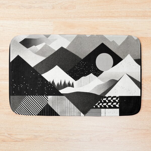 Artikelvorschau, Entdecken Sie "Simplistic & Minimalistic Snowy Winter Alps" mit Bauhaus-Flair entworfen und verkauft von ArtificialGenes.