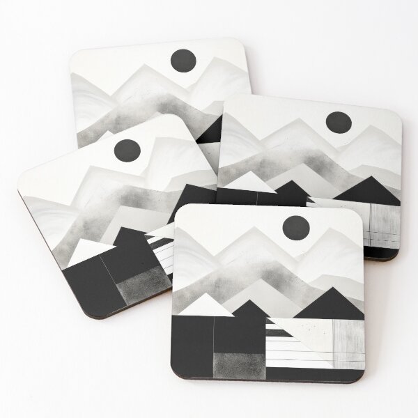 Artikelvorschau, Entdecken Sie "Simplistic & Minimalistic Snowy Winter Alps" mit Bauhaus-Flair entworfen und verkauft von ArtificialGenes.