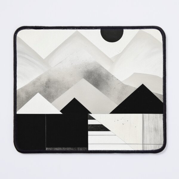 Item preview, Explore "Simplistic & Minimalistic Snowy Winter Alps" with Bauhaus Flair designed and sold by ArtificialGenes.