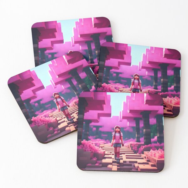 Item preview, Pink Girl in Pixel Art, Forest Stroll designed and sold by PlanetMarker.