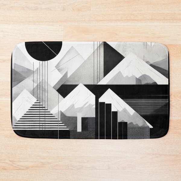 Artikelvorschau, Entdecken Sie "Simplistic & Minimalistic Snowy Winter Alps" mit Bauhaus-Flair entworfen und verkauft von ArtificialGenes.