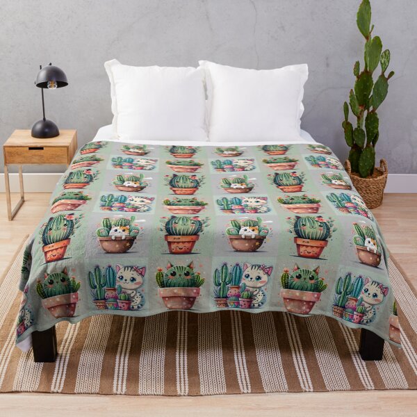 Item preview, Pattern Cat Cactus Pot designed and sold by AOCollections.