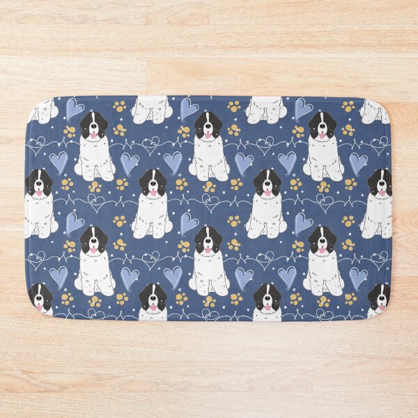 Item preview, LOVE Black White Newfie Newfoundland Landseer Dog 2 designed and sold by Lulupainting.