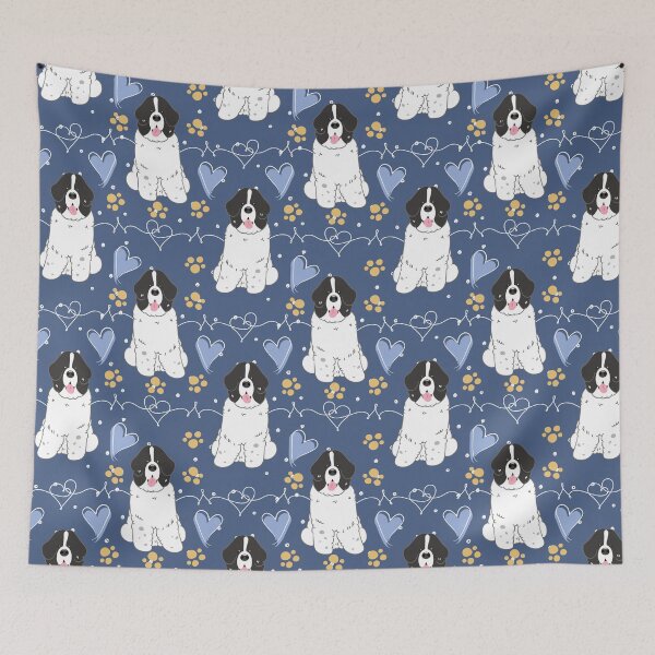 Item preview, LOVE Black White Newfie Newfoundland Landseer Dog 2 designed and sold by Lulupainting.