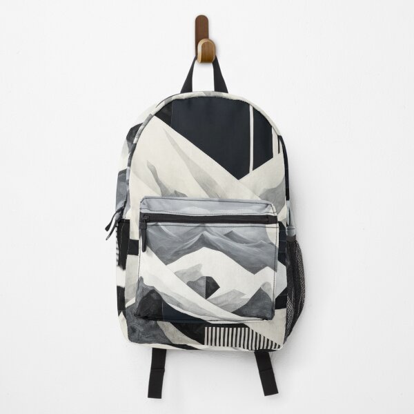 Item preview, Explore "Simplistic & Minimalistic Snowy Winter Alps" with Bauhaus Flair designed and sold by ArtificialGenes.