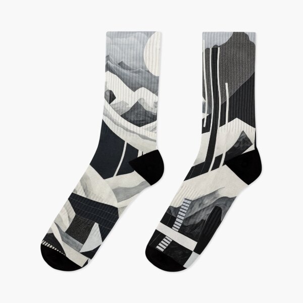 Item preview, Explore "Simplistic & Minimalistic Snowy Winter Alps" with Bauhaus Flair designed and sold by ArtificialGenes.