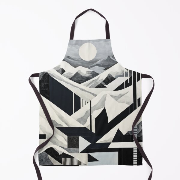 Item preview, Explore "Simplistic & Minimalistic Snowy Winter Alps" with Bauhaus Flair designed and sold by ArtificialGenes.