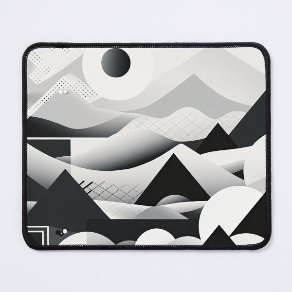 Item preview, Explore "Simplistic & Minimalistic Snowy Winter Alps" with Bauhaus Flair designed and sold by ArtificialGenes.