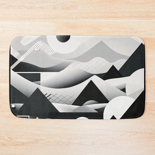 Artikelvorschau, Entdecken Sie "Simplistic & Minimalistic Snowy Winter Alps" mit Bauhaus-Flair entworfen und verkauft von ArtificialGenes.
