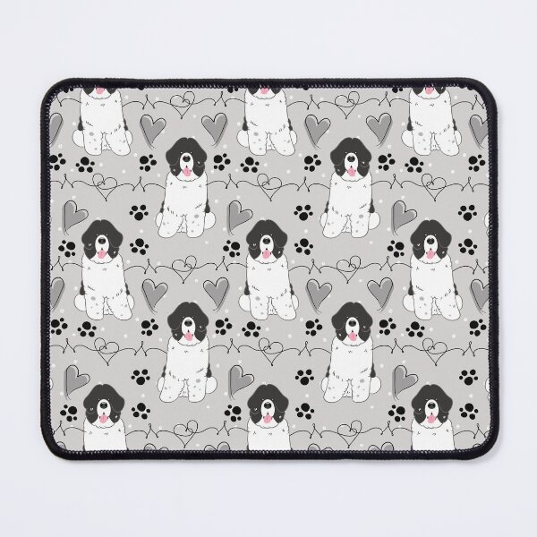 Item preview, LOVE Black White Newfie Newfoundland Landseer Dog 3 designed and sold by Lulupainting.