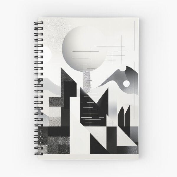 Item preview, Explore "Simplistic & Minimalistic Snowy Winter Alps" with Bauhaus Flair designed and sold by ArtificialGenes.