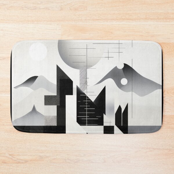 Artikelvorschau, Entdecken Sie "Simplistic & Minimalistic Snowy Winter Alps" mit Bauhaus-Flair entworfen und verkauft von ArtificialGenes.