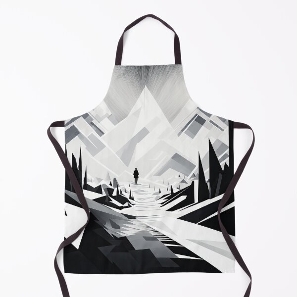 Artikelvorschau, Entdecken Sie "Simplistic & Minimalistic Snowy Winter Alps" mit Bauhaus-Flair entworfen und verkauft von ArtificialGenes.