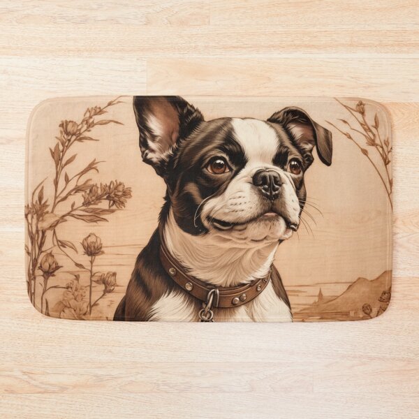 Item preview, Boston Terrier: The Lively Elegance of Wood (Pyro Pets Art - 104) designed and sold by pyropetsart.