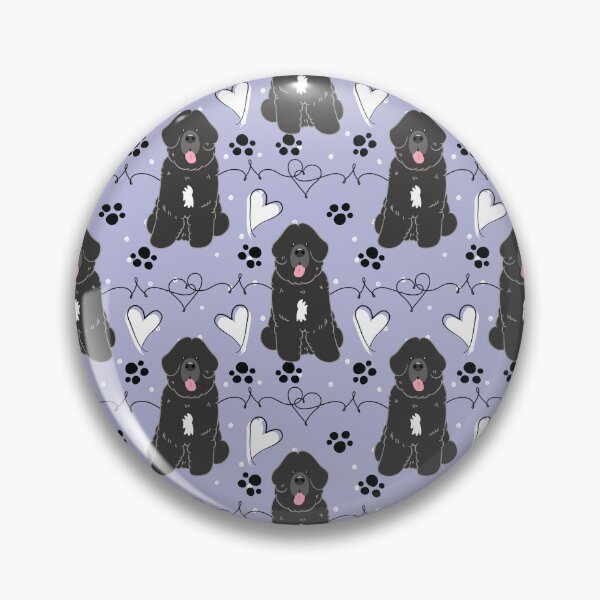 Item preview, LOVE Black White Newfie Newfoundland Landseer Dog 4 designed and sold by Lulupainting.