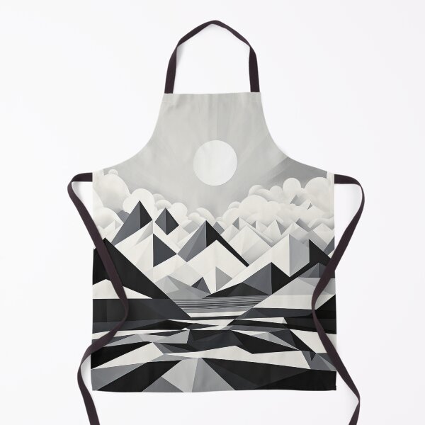 Item preview, Explore "Simplistic & Minimalistic Snowy Winter Alps" with Bauhaus Flair designed and sold by ArtificialGenes.