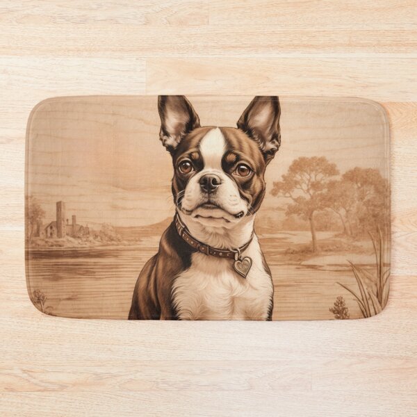 Item preview, Boston Terrier: The Lively Elegance of Wood (Pyro Pets Art - 105) designed and sold by pyropetsart.