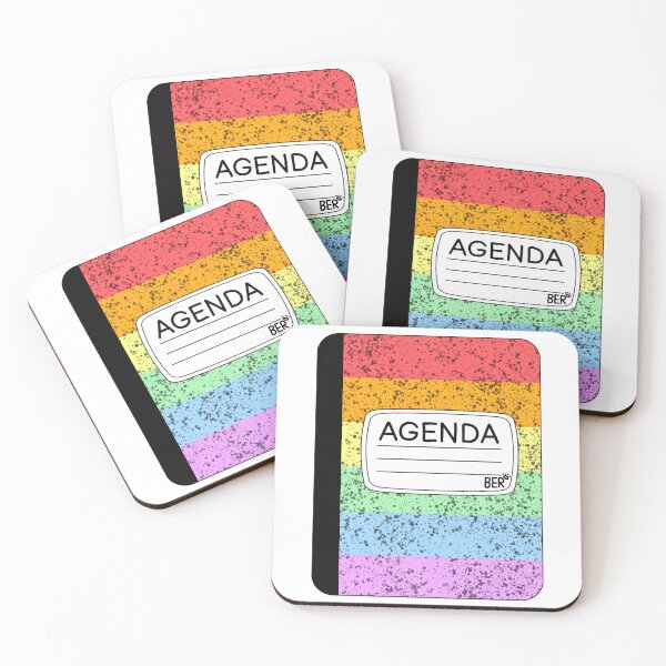 Item preview, Pastel Rainbow Subtle LGBTQ+ Pride Agenda Composition Notebook designed and sold by SentABear.