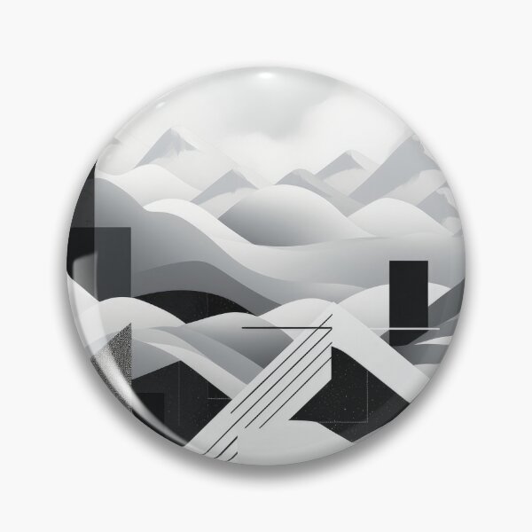 Artikelvorschau, Entdecken Sie "Simplistic & Minimalistic Snowy Winter Alps" mit Bauhaus-Flair entworfen und verkauft von ArtificialGenes.