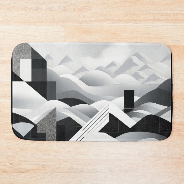 Artikelvorschau, Entdecken Sie "Simplistic & Minimalistic Snowy Winter Alps" mit Bauhaus-Flair entworfen und verkauft von ArtificialGenes.