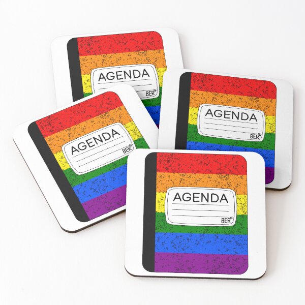 Item preview, Rainbow Subtle LGBTQ+ Pride Agenda Composition Notebook designed and sold by SentABear.