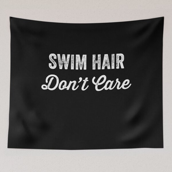 Item preview, Swim hair don't care - swimming lover designed and sold by Captain Mood.