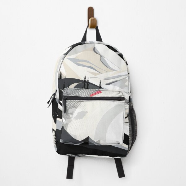 Item preview, Explore "Simplistic & Minimalistic Snowy Winter Alps" with Bauhaus Flair designed and sold by ArtificialGenes.
