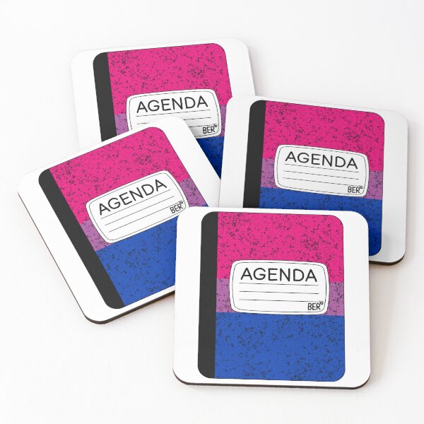 Item preview, Subtle Bisexual LGBTQ+ Pride Agenda Composition Notebook designed and sold by SentABear.