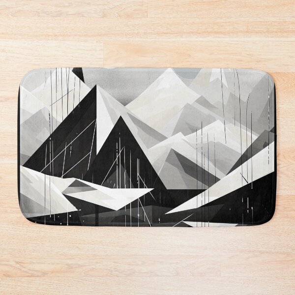 Artikelvorschau, Entdecken Sie "Simplistic & Minimalistic Snowy Winter Alps" mit Bauhaus-Flair entworfen und verkauft von ArtificialGenes.